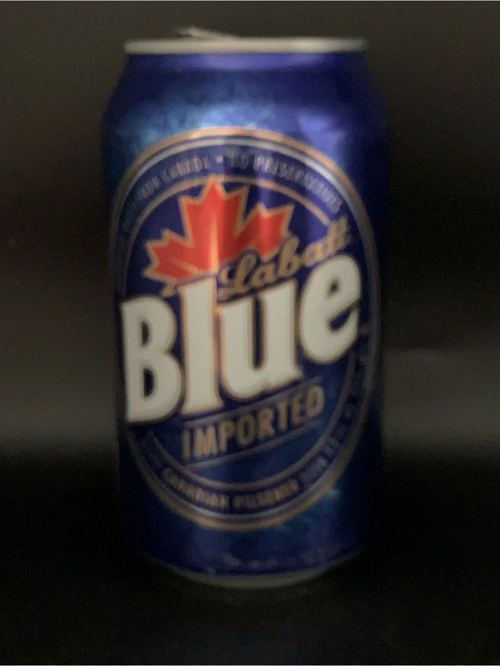 Vintage Beer Can Labatt Blue Imported Canadian Pilsner Blue Tab Empty Aluminum